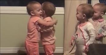 Quadruplets Cannot Stop Hugging Each Other