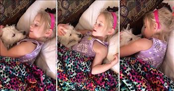 4-Year-Old Sings Puppy To Sleep