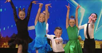 Tiny Irish Ballroom Dancers Earn Golden Buzzer