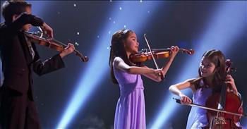 Sibling Trio Performs String Number On Talent Show