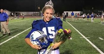 Homecoming Queen Helps Team Win Football Game