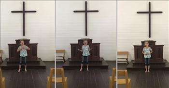 Ansley Burns Sings ‘How Great Thou Art’ In An Empty Church