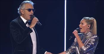 Andrea Bocelli And Helene Fischer Perform Hit Single ‘If Only’