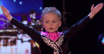 6-Year-Old Irish Dancer Auditions For Talent Show