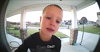 Boy Uses Video Doorbell To Call Dad With The Funniest Question