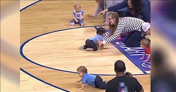 Adorable Baby Race Has An Edge-Of-Your-Seat Ending