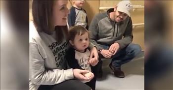 Hospital Sings To Little Girl After Last Chemo Treatment