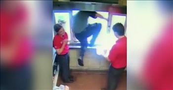 Chick-Fil-A Worker Jumps Out Of Drive Thru Window To Save Choking Child