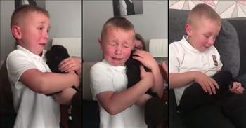 Little Boy Bullied At School Cries Over Surprise Puppy