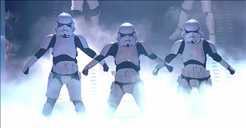 Dancing Stormtroopers Boogie Storm Light Up Britain’s Got Talent Stage