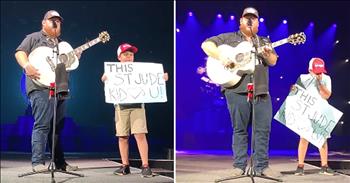 Country Singer Luke Combs Brings Young Fan From St. Jude’s To Tears