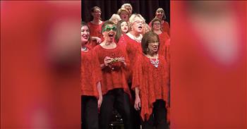 Christmas Choir Singer Goes Viral With Goofy Dance Moves