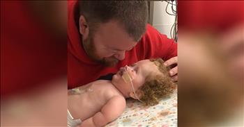 Toddler With Rare Disease Shares Precious Laughs With Daddy