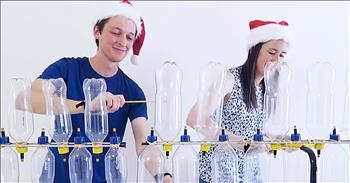 Christmas Medley Duet Performed On Bottles