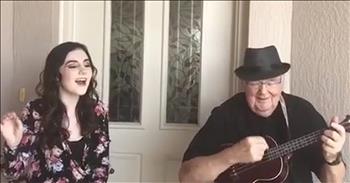 Teenager Joins Grandpa For Duet Of ‘Somewhere Over The Rainbow’