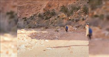 Woman Sings Powerful Rendition Of ‘Amazing Grace’ In A Canyon