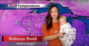 13-Week-Old Joins Meteorologist Mom For The Evening Weather