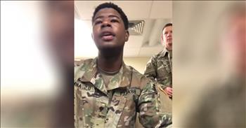 US Soldiers Sing ‘Amazing Grace’ A Cappella