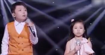 2 Children Sing Chilling Rendition Of ‘You Raise Me Up’