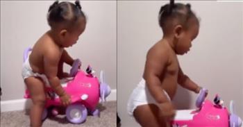 Baby’s Antics Adorably Mimic Grandmother