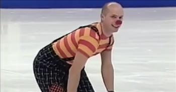 Skater Kurt Browning Clowns Around on the Ice