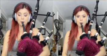 Talented Artist Performs ‘Freebird’ On the Bagpipes