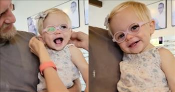 Toddler Is All Smiles After Receiving New Glasses