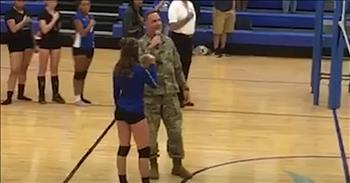 Army Chaplain Sings The National Anthem With Teenage Daughter