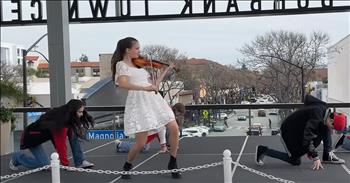 Teen Violinist Stuns with High-Energy ‘Footloose’ Cover and Dance Routine