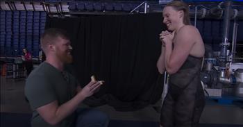 Olympic Gold Medalist Lilly King Receives Poolside Proposal at Olympic Trials