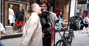 Street Performers’ Beautiful Duet Of ‘You Got It’ By Roy Orbison