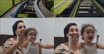 Sweet Video Captures Child’s Adorable Reaction to Roller Coaster Ride