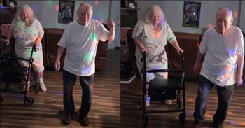 Elderly Couple Groove to Hall  Oates’ ‘You Make My Dreams (Come True)’