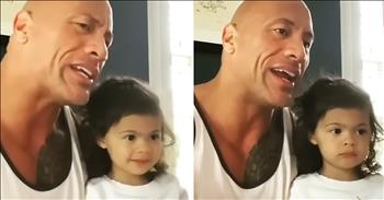 Dwayne Johnson’s Daughter Hilariously Refuses to Believe He’s in ‘Moana’